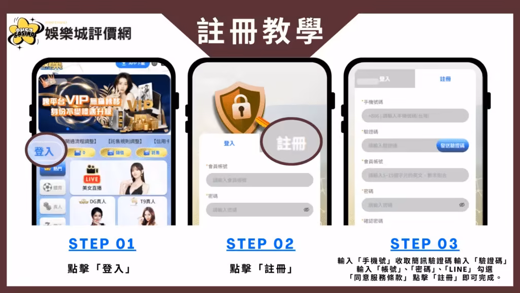 威樂財神娛樂城註冊教學