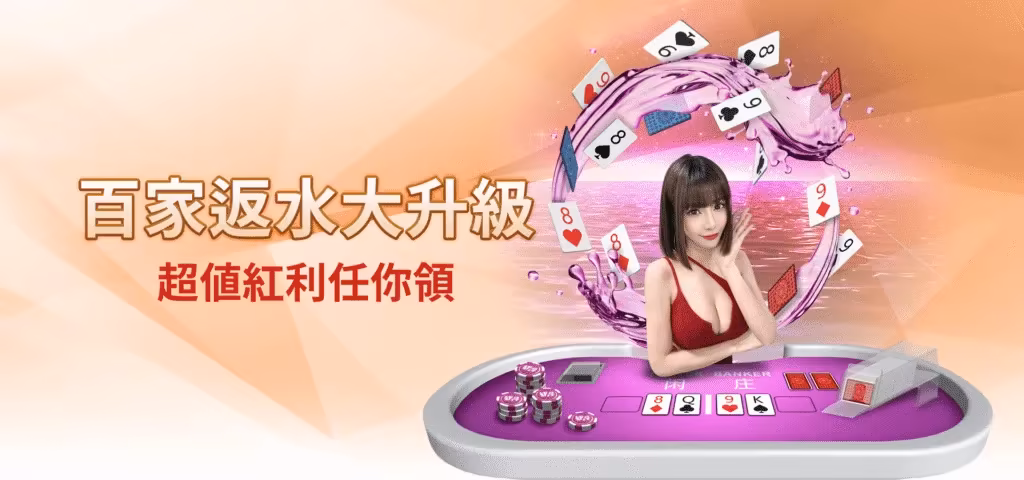 雄厚財神娛樂城優惠：百家返水大升級　超值紅利任你領